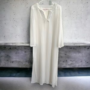 Vintage Victoria Secret white sheer cover up